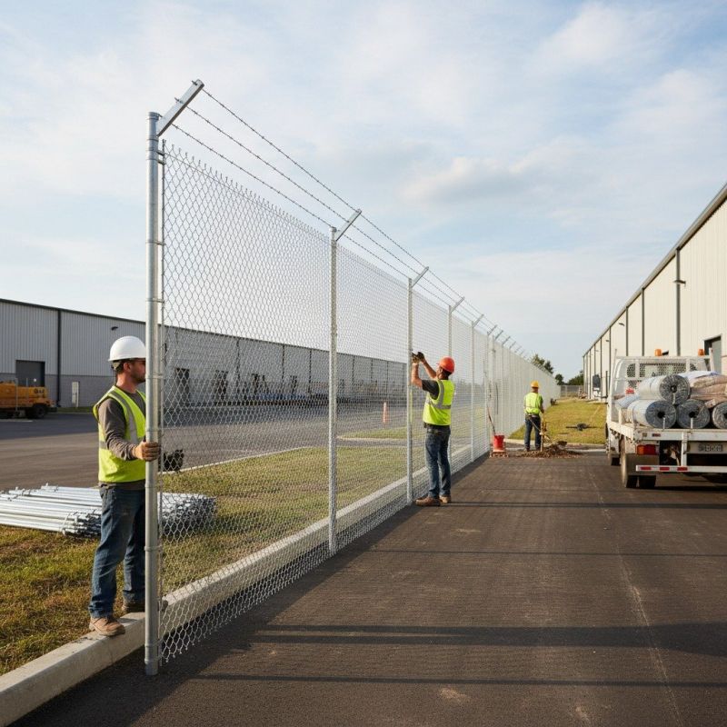 Chain Link Fence Building