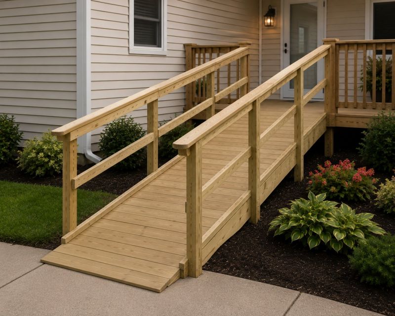 Entrance Ramp Installation in Conroe, TX